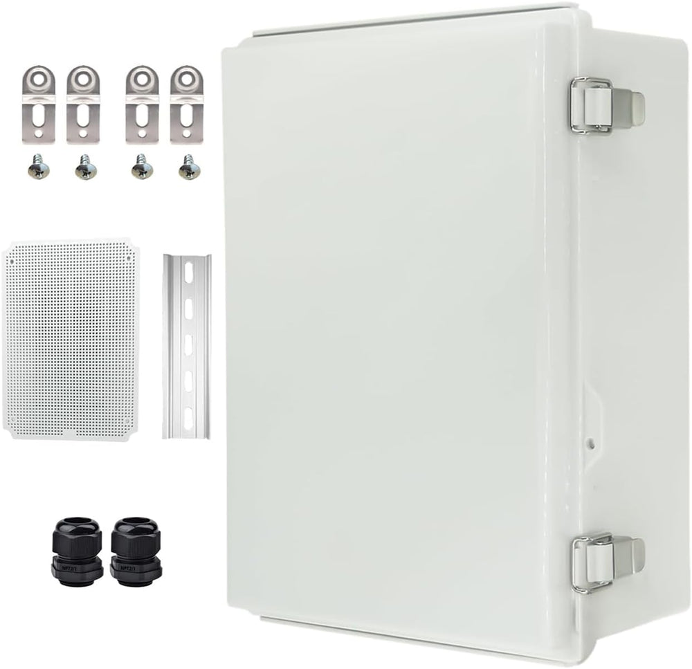 Waterproof Electrical Box with Mounting Plate, IP67 Junction Box Stainless St...