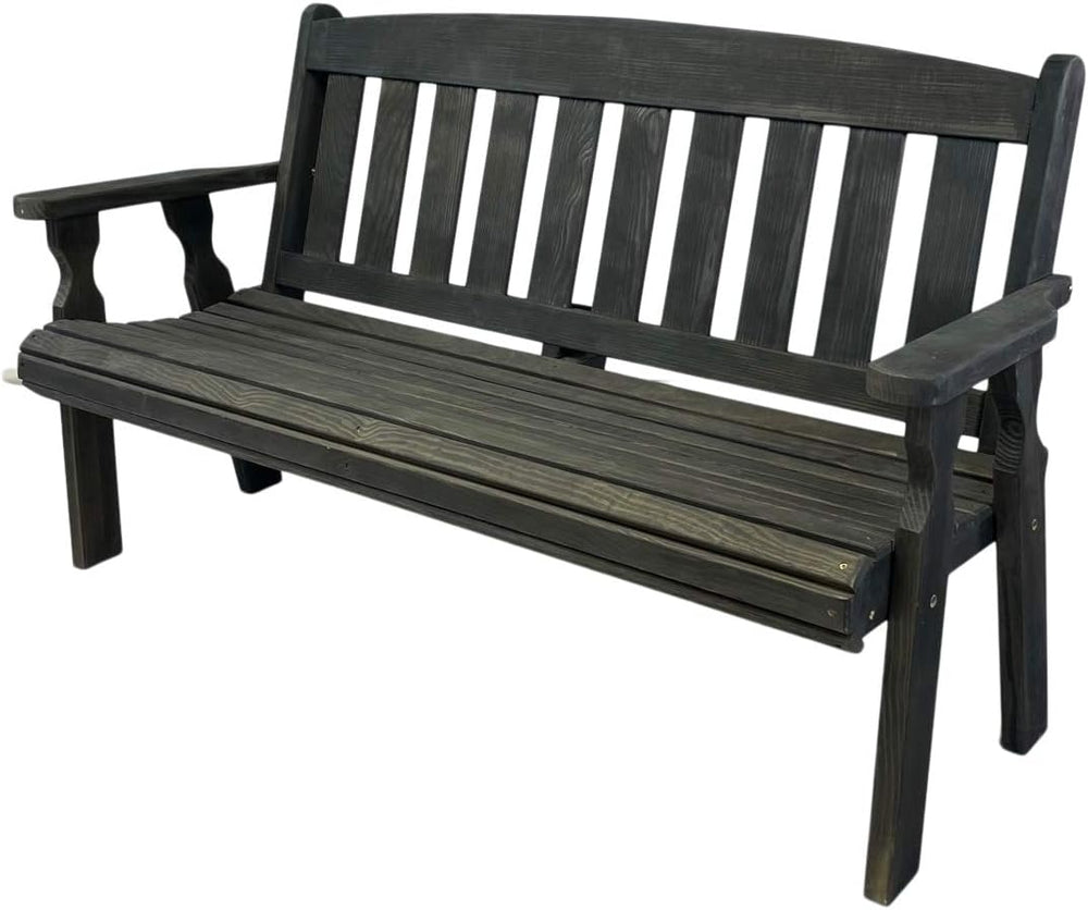 Amish Casual Outdoor Heavy Duty 800 LB Mission Pressure Treated Garden Bench(...