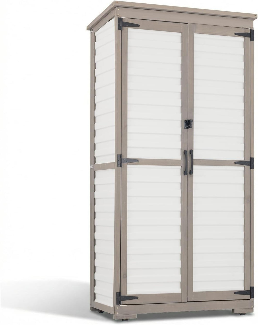 Outdoor Storage Cabinet – Store More in Less Space, Tall Vertical Garden Tool...