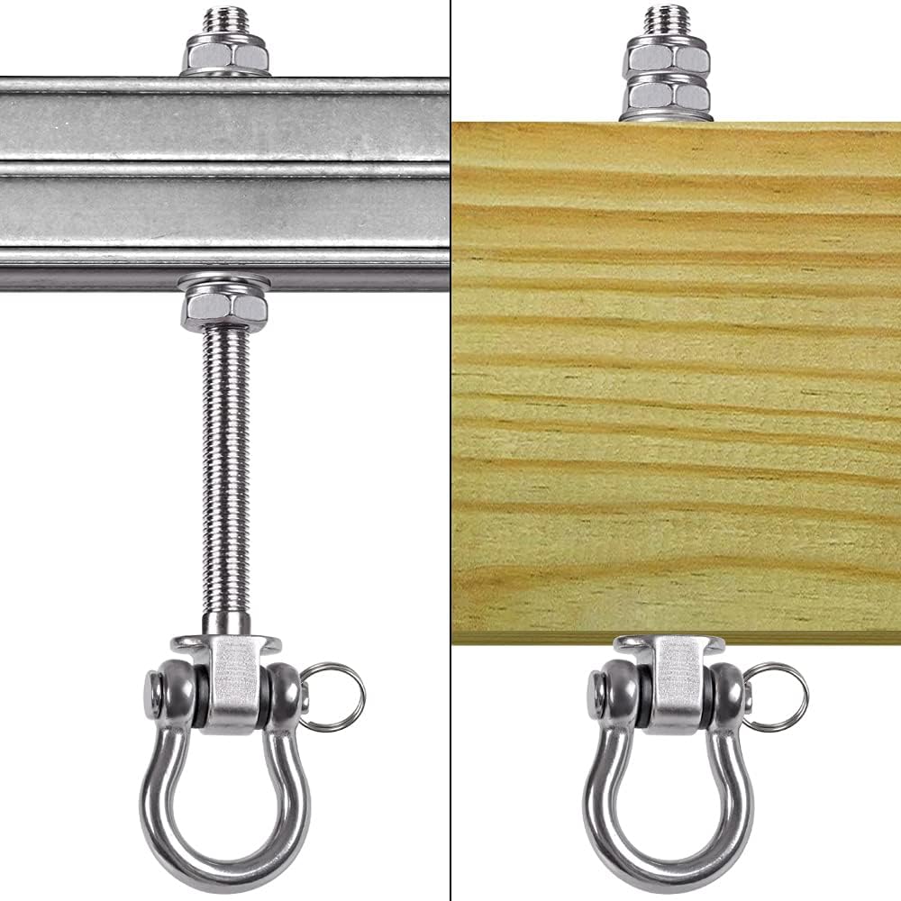 SELEWARE Heavy Duty Swing Hanger, 6 Pack Porch Swing Hardware