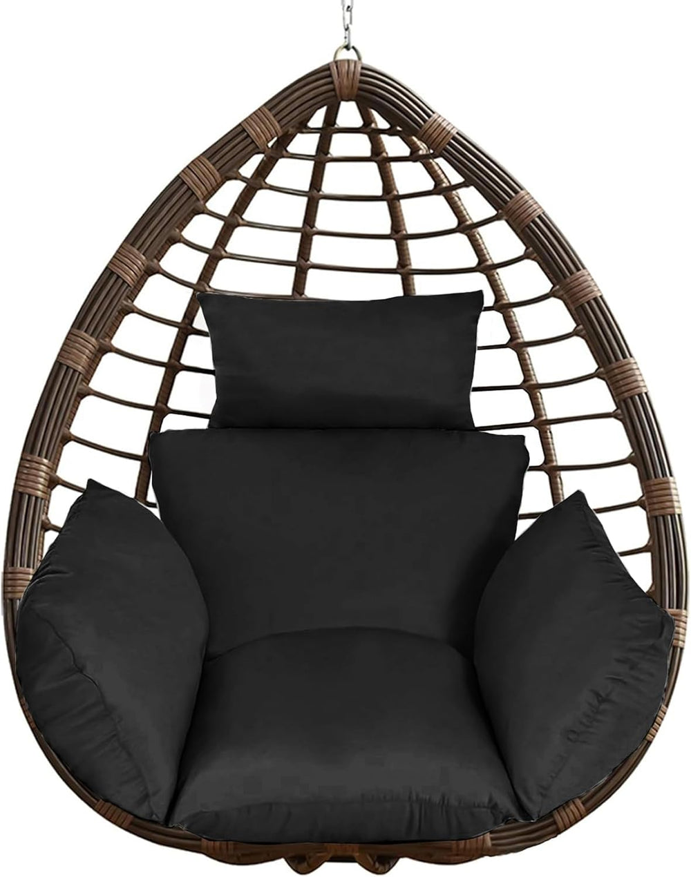 Outdoor Egg Chair Cushion, Soft Hanging Egg Chair Cushion Replacement, Washab...