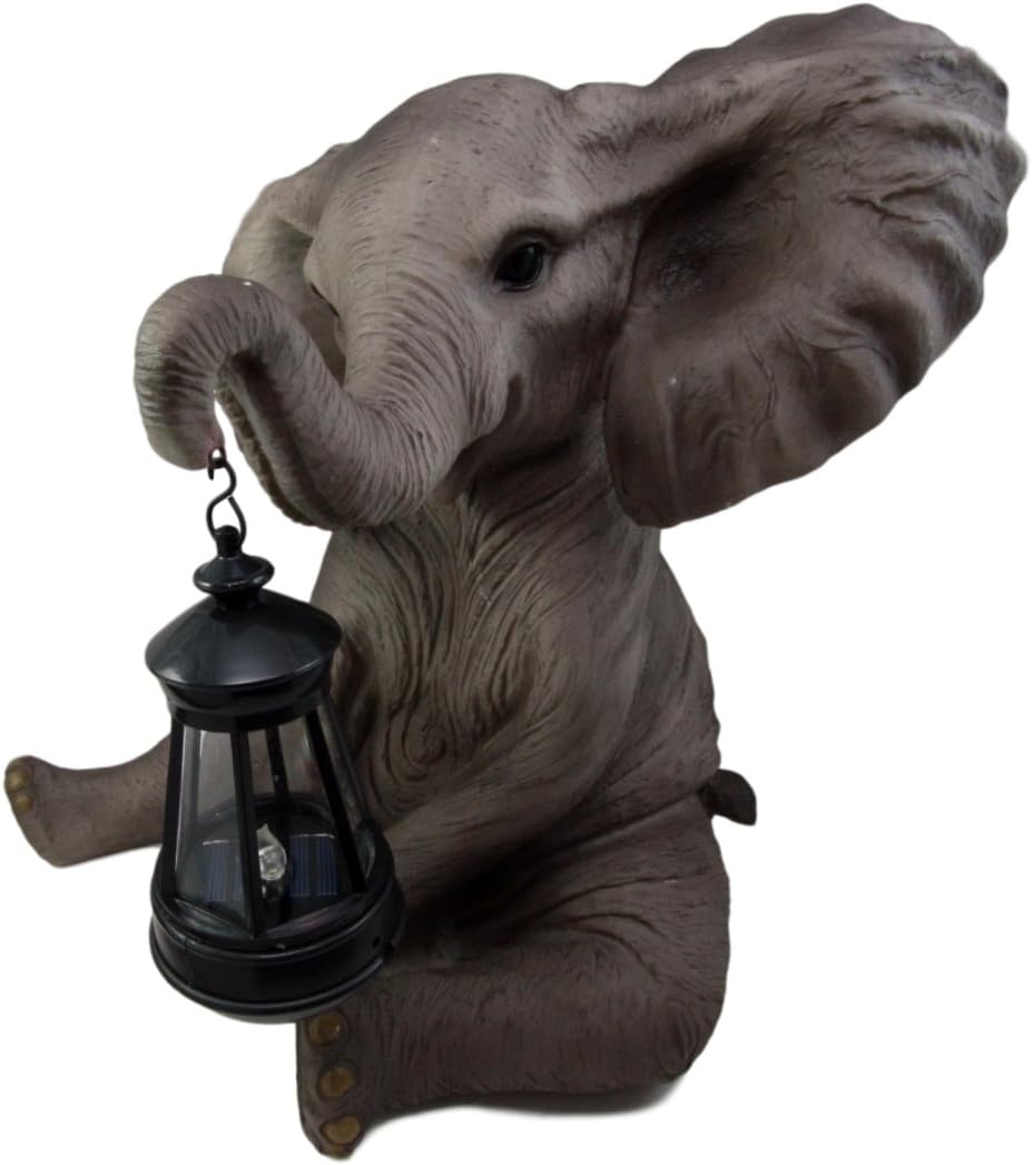 Ebros Safari Savanna Wildlife Animal Melee Adorable Pachy Elephant Statue Hom...