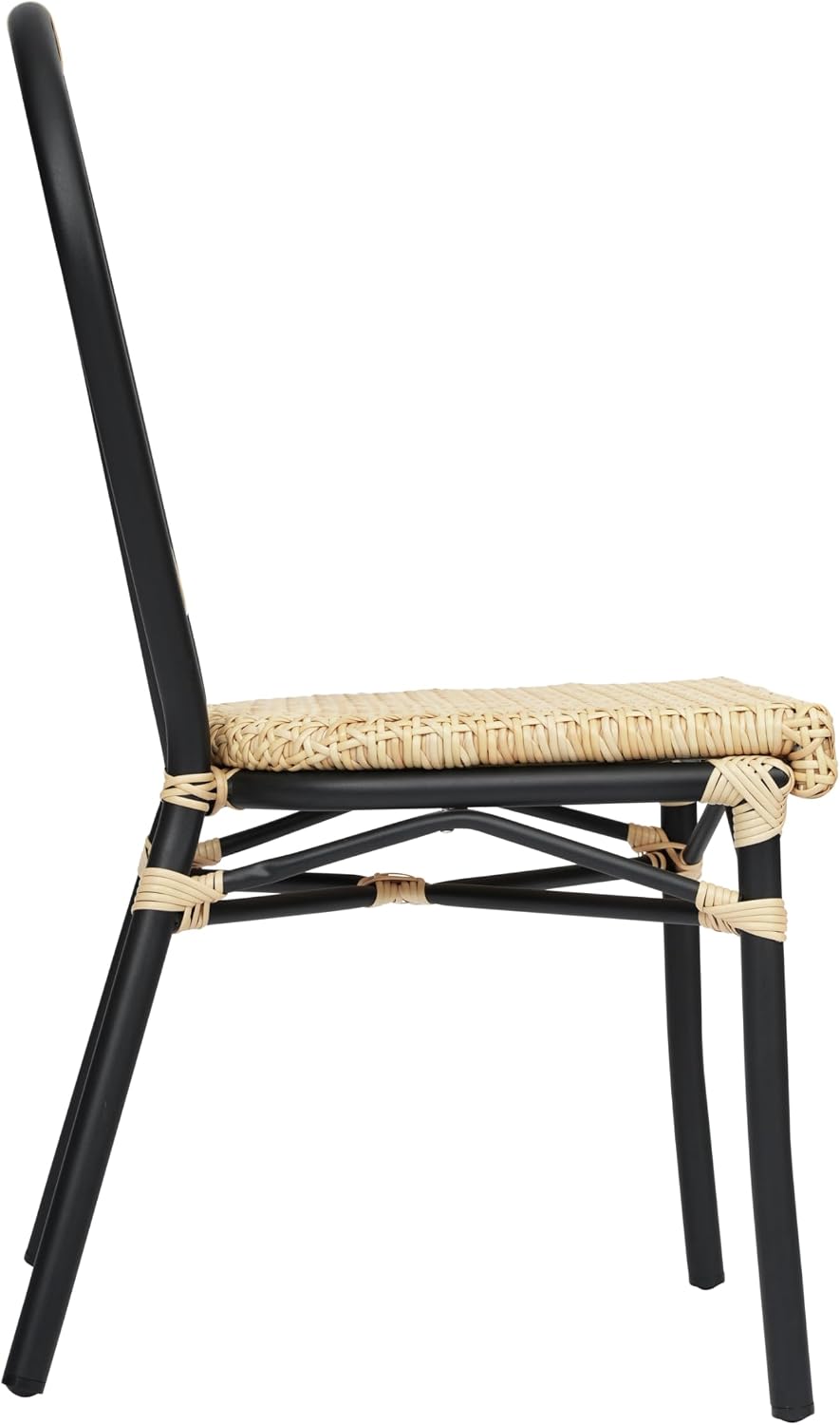 Flash Furniture Aluminum Indoor/Outdoor Stackable Chair, Natural, 2-Pack