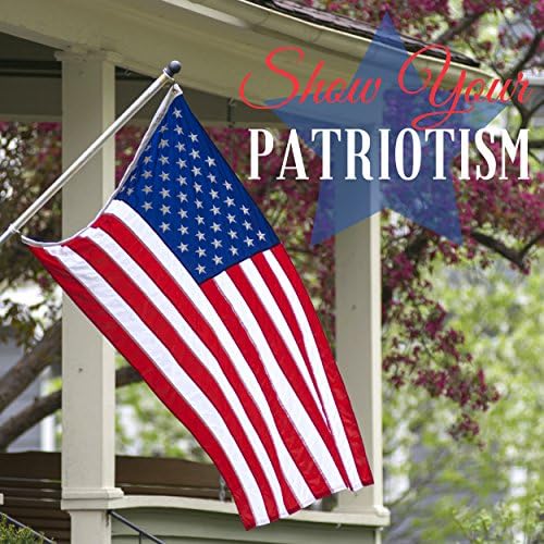 American Flag - Heavy-Duty US Flag - Embroidered Stars - Nylon USA Flag Built...