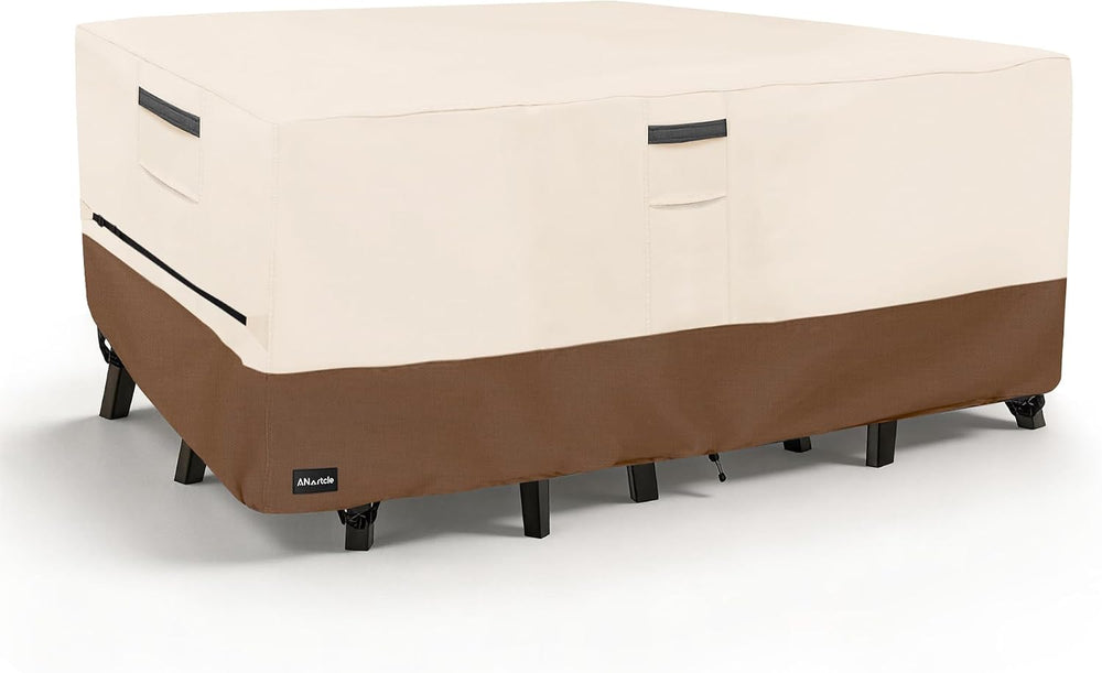 Outdoor Furniture Covers Waterproof, 111L x 74W x 28 inches, Beige