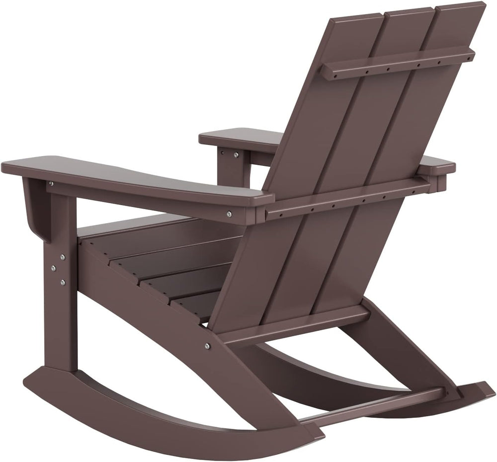 WestinTrends Ashore Patio Rocking Chairs Set of 2, All Weather Poly Lumber Pl...