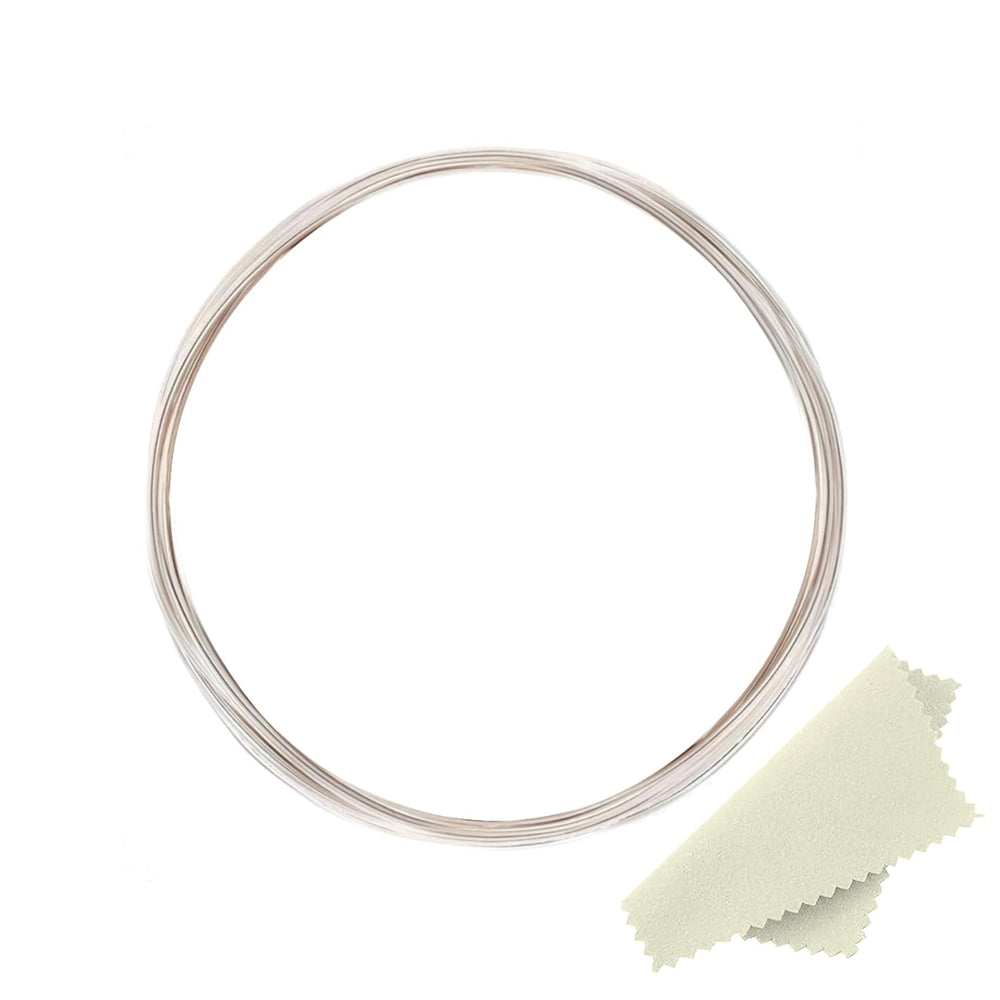 925 Sterling Silver Wire for Jewelry Making Wire 18 Gauge Half Hard Round Mak...