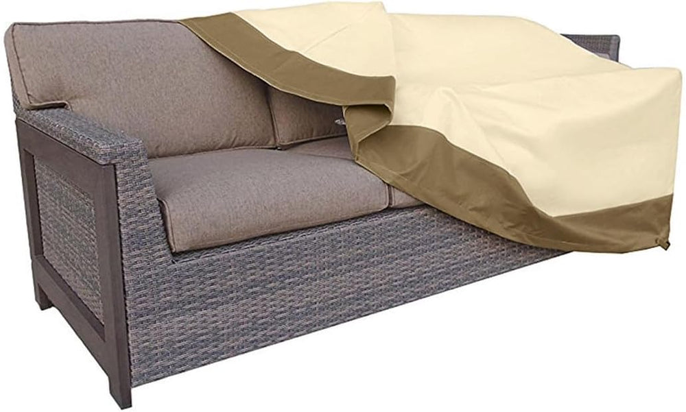 Rutile Heavy Duty Patio Sofa Cover, 100% Waterproof 3-Seater Outdoor Deep Lou...