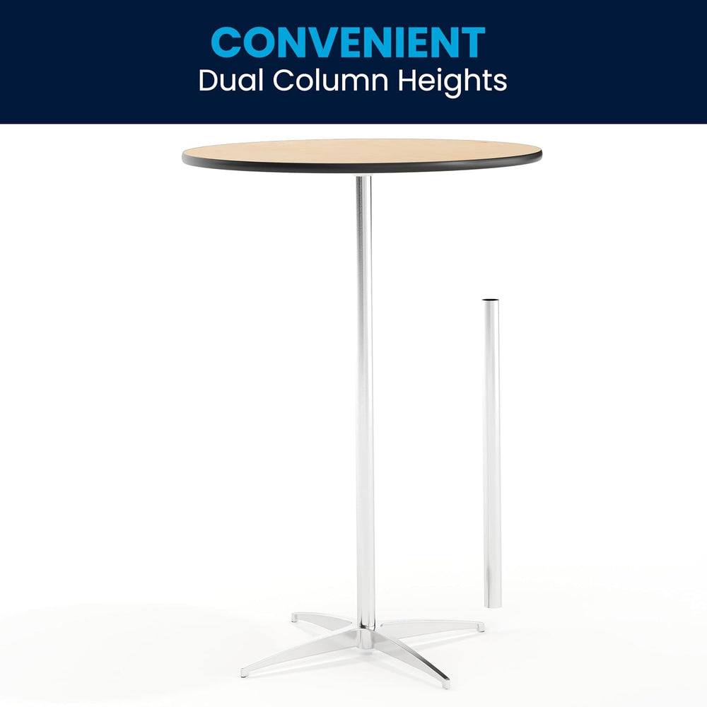 Flash Furniture Lars 30" Round Cocktail Table with 30" and 42"...