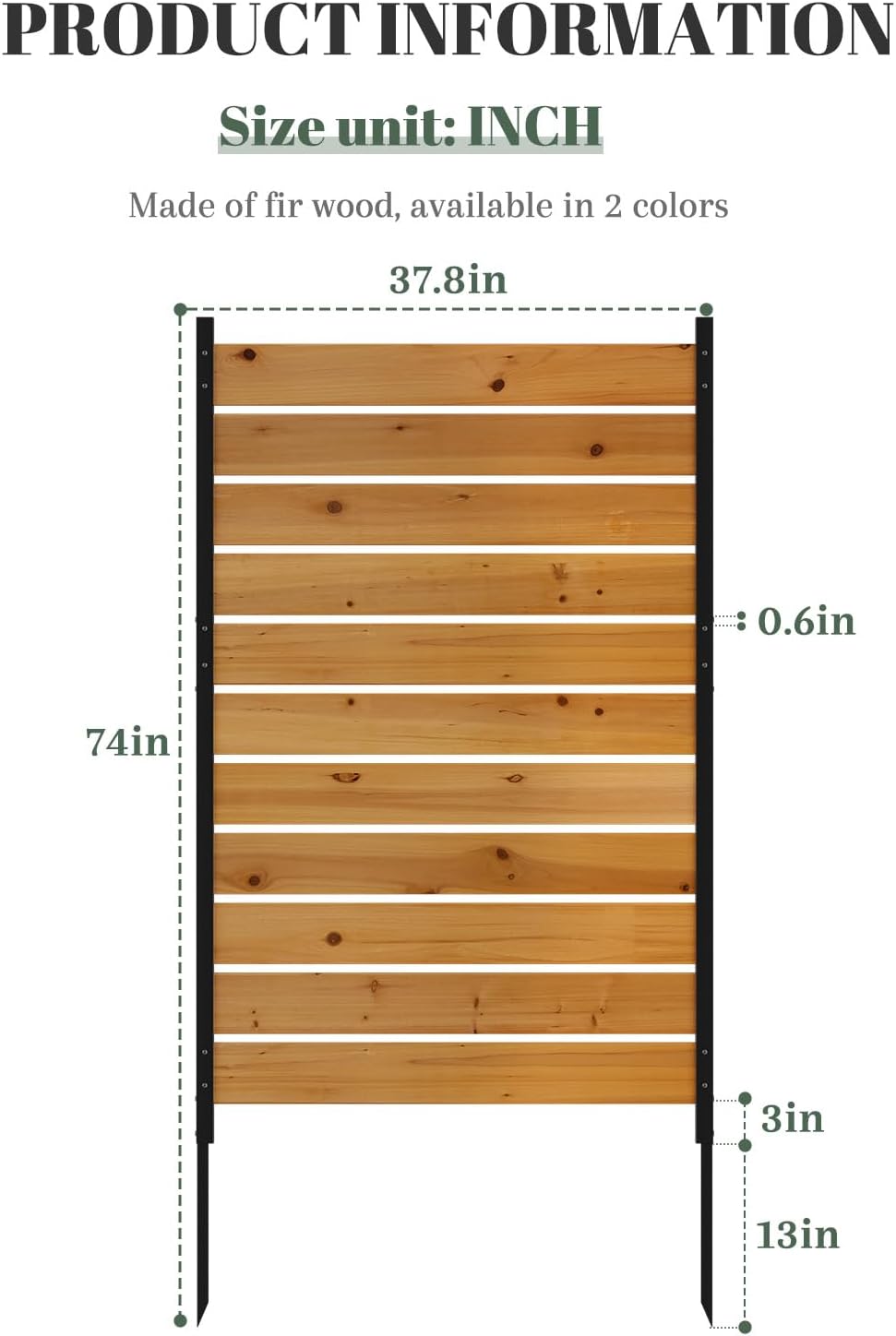 Privacy Fence Screen Outdoor Freestanding Decorative Patio Air Conditioner Fe...