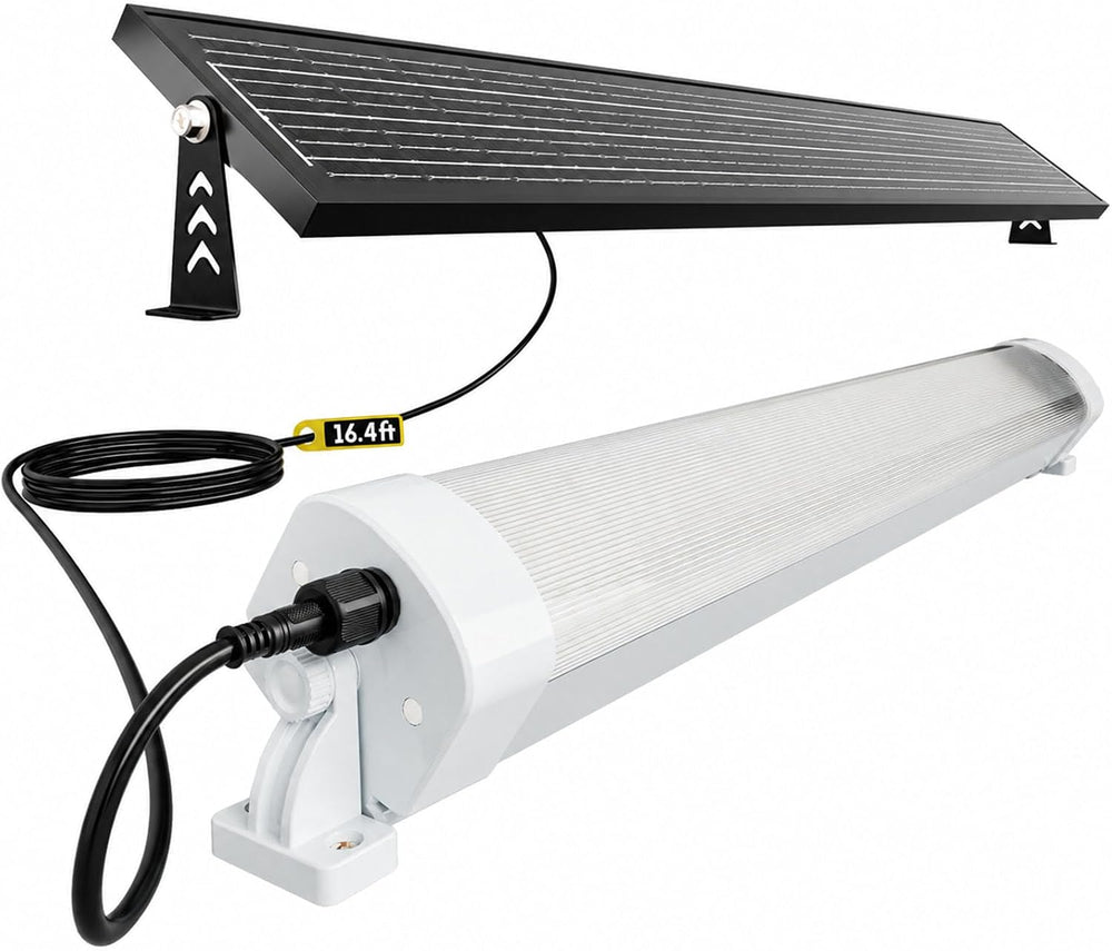 Solar Shed Light Waterproof,Solar Shop Light with Motion Sensor & Remote