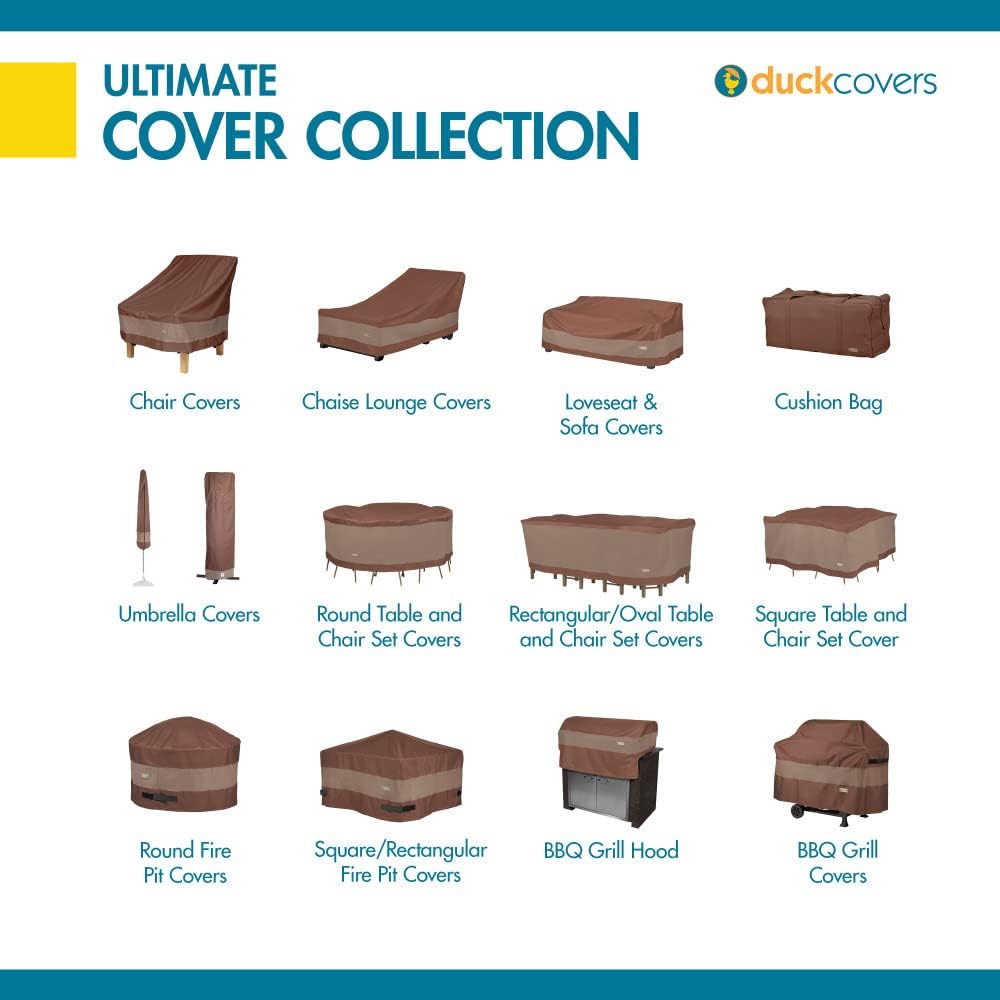 DUCKCOVERS Ultimate Waterproof 104 Inch Patio Left-Facing Sectional Lounge Se...
