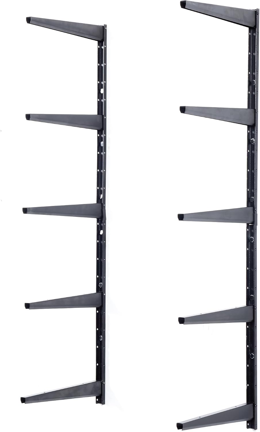 Delta Minimalistic Black Shelf Brackets Cycle, Set of 10 Fully Adjustable 12-...