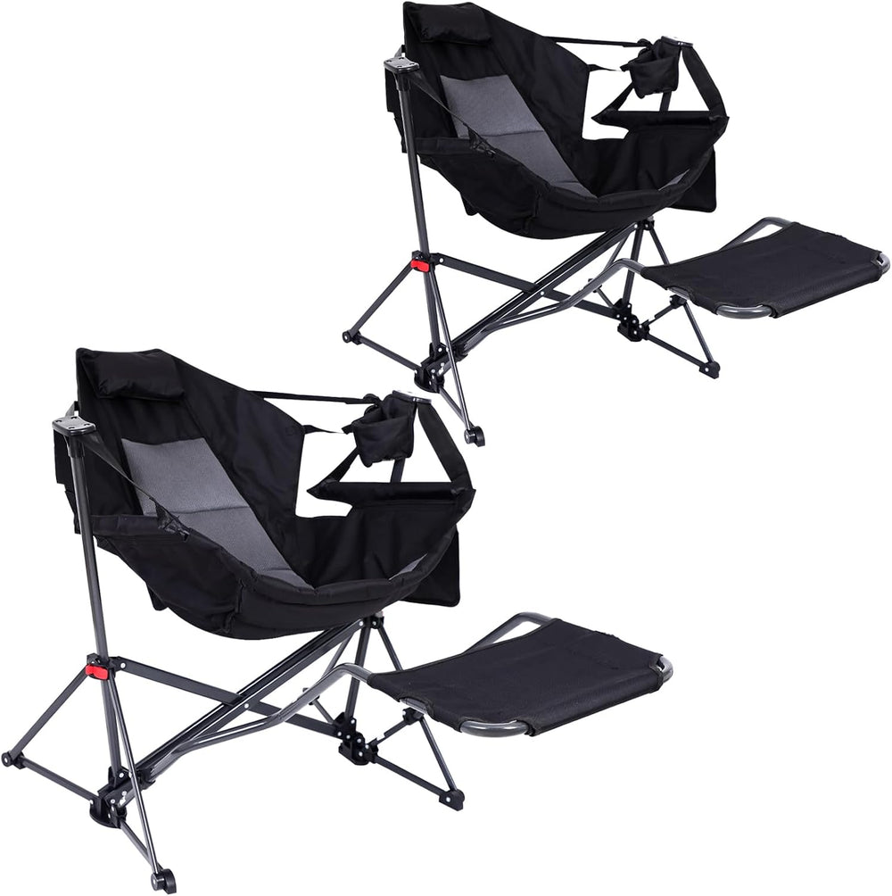 Hammock Chair with Footrest, Hammock Chair, Rocker Camping Chair, Swinging Ch...