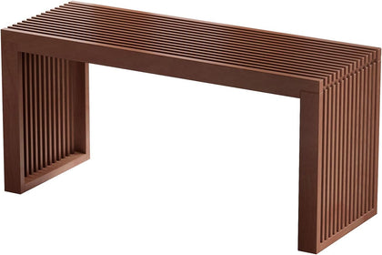 Bamboo Dining Bench 35" Indoor Wooden Shoe Benches for Entryway Red Brown