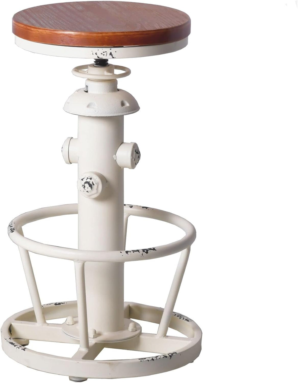 Topower 3 Piece Pub bar Set Retro Industrial Round bar Table and Stools for 2...