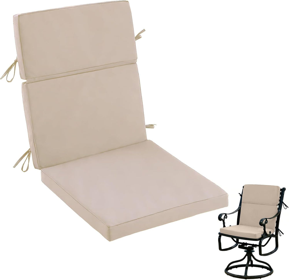 High Back Patio Chair Cushions, 21x20 Waterproof & Fade-Resistant Outdoor...