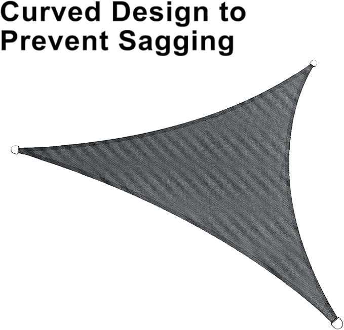 LOVE STORY Custom Size 6'x10'x11.7' Dark Grey Sun Shade Sail Righ...