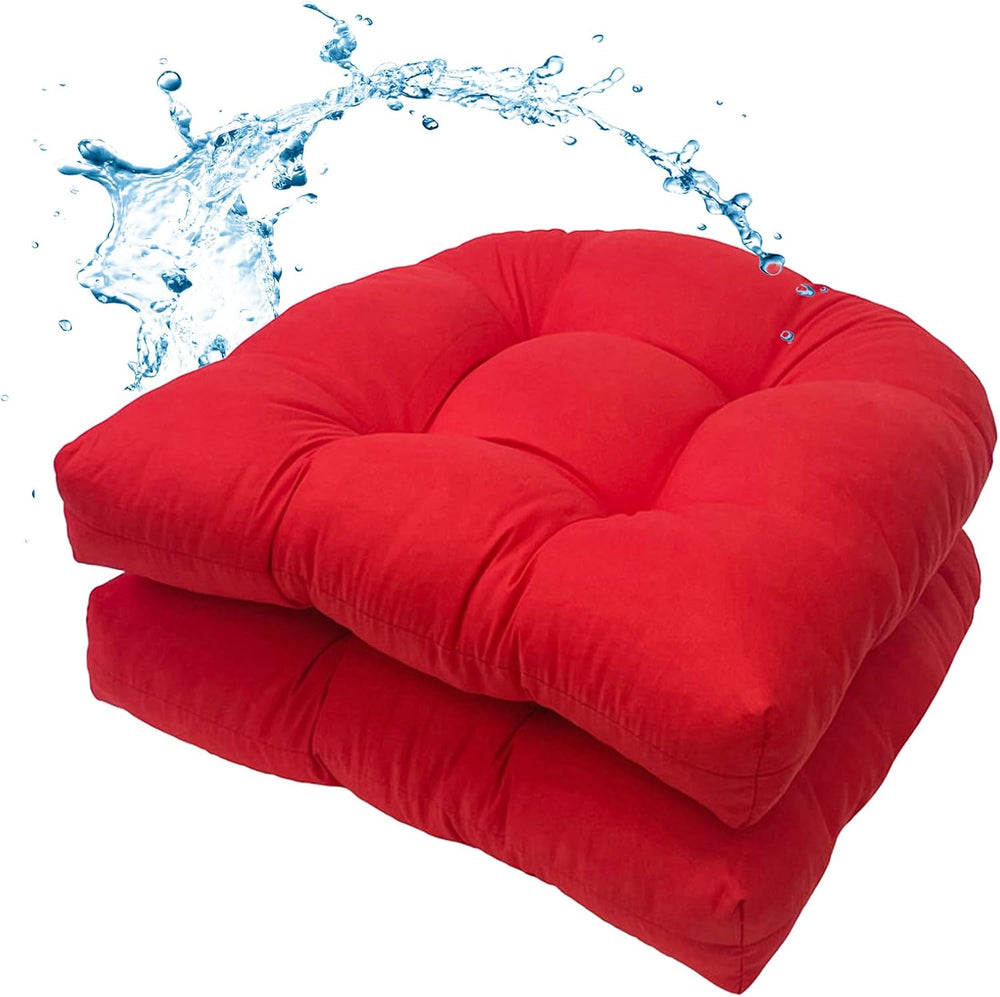 MTMR 2Pcs Outdoor Chair Cushions, Patio Furniture Seat Pads, Waterproof