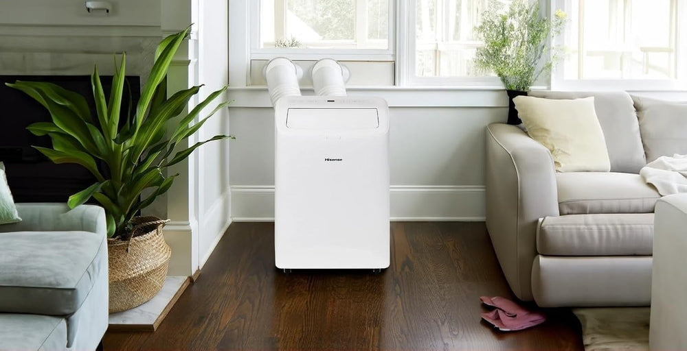Hisense 8,000 BTU DOE/SACC (10,000 ASHRAE) Portable Air Conditioner Dual Hose...