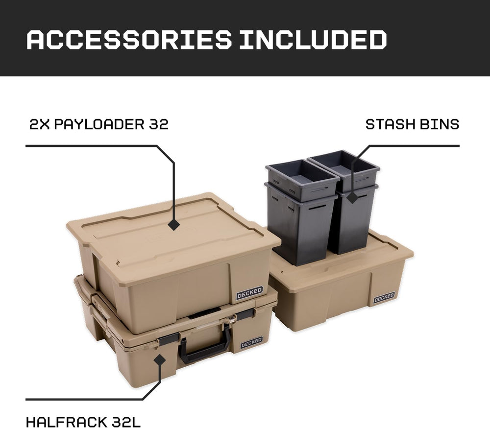 DECKED Truck Bed Storage System Includes System Accessories | Compatible with...
