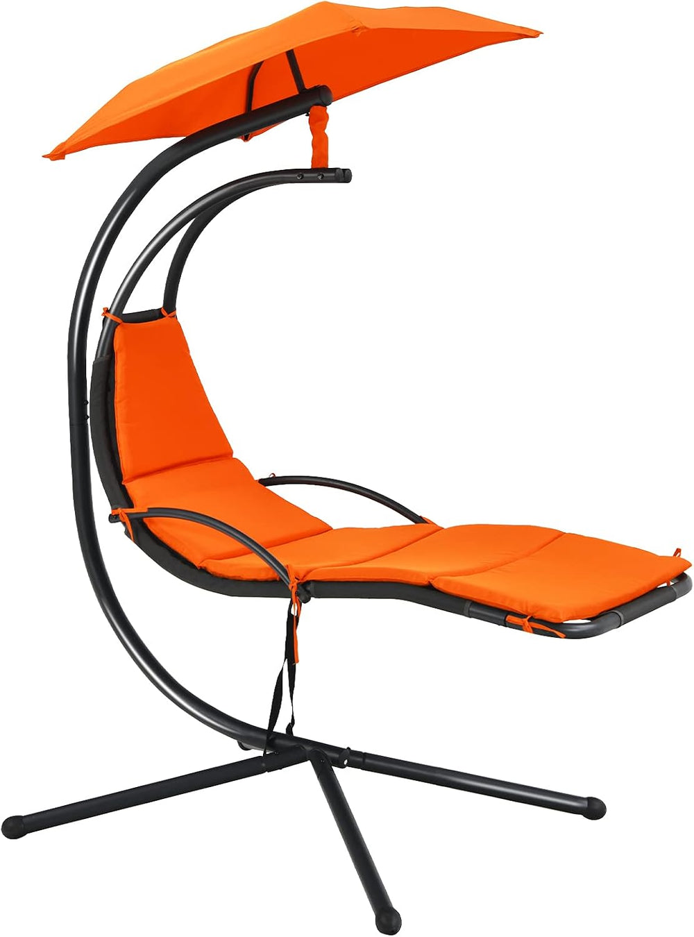 Giantex Outdoor Hanging Chaise Lounge Chair, Patio Hammock Chair with Removab...