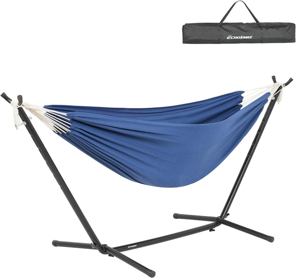 EchoSmile Double Hammock with Detachable Stand - 480 lbs Heavy Duty 2 Person ...