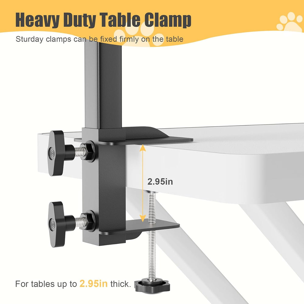 Dog Grooming Table Arm - Adjustable Height & Width, Heavy Duty Dog Groomi...