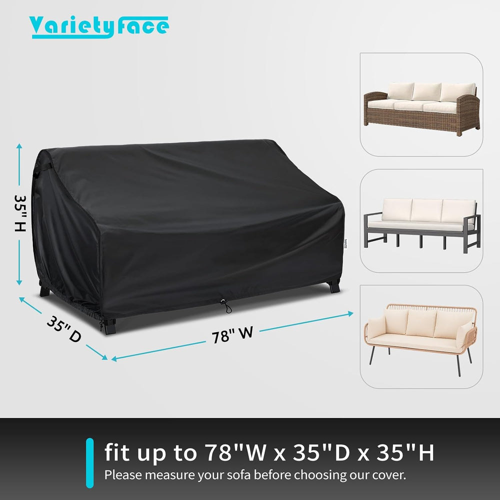 Patio Furniture Sofa Couch Cover Waterproof, Fit 78x35x35 inch