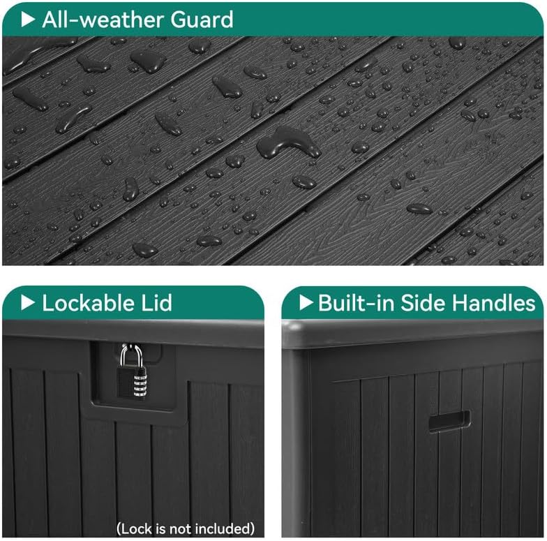 YITAHOME XL 180 Gallon Large Deck Box