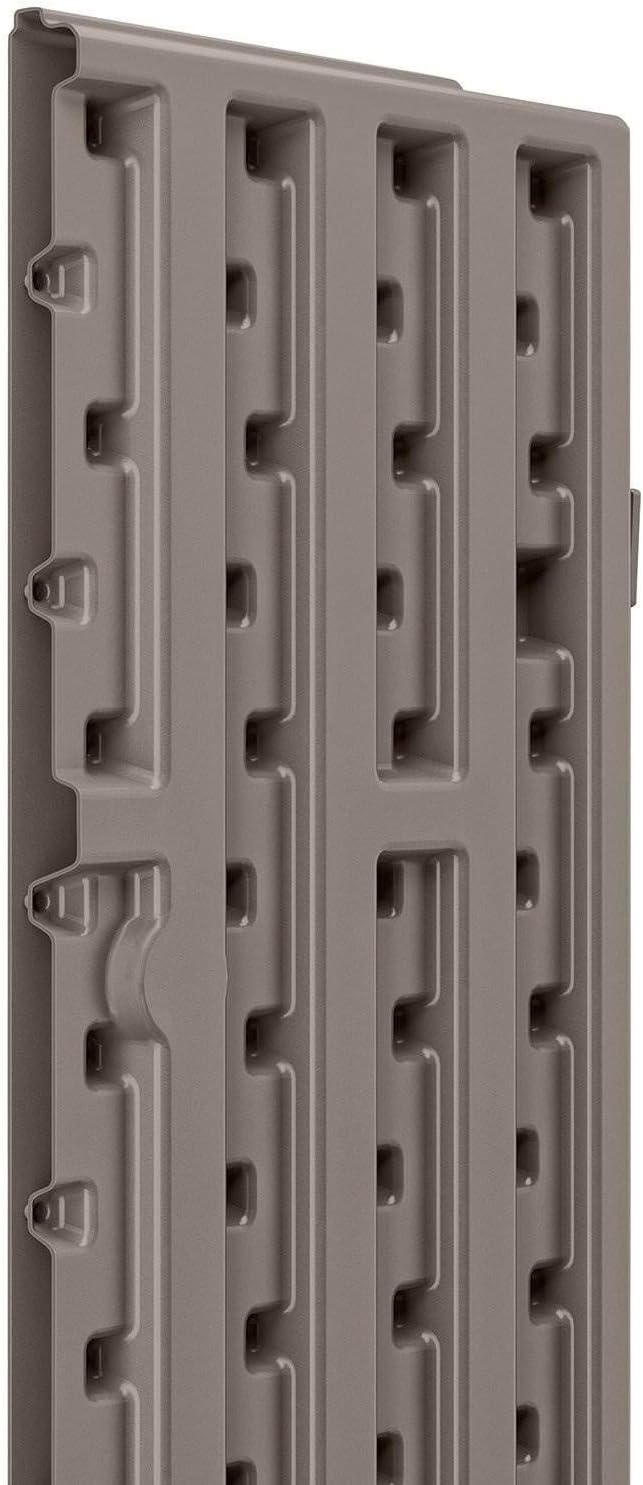 Suncast 2 Pack 9 Cu. Ft. Base Storage Cabinet, Resin Garage Organizer, Platin...