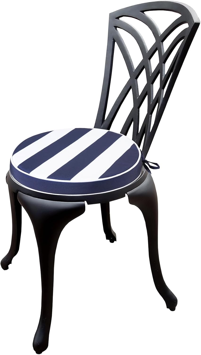 Outdoor Bistro Chair Cushions Set of 2, Waterproof 15 inch Round Seat Cushion...