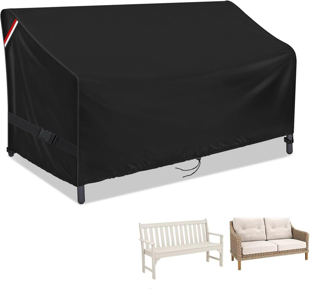 Outdoor Waterproof Loveseat Glider Bench Cover, 54"L x 38"W x 35&qu...