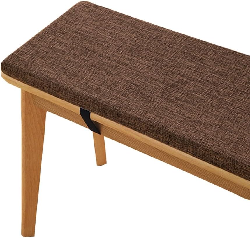 3cm Thick Bench Cushion for Indoor/Outdoor Custom Size Thick Linen Non-Slip S...