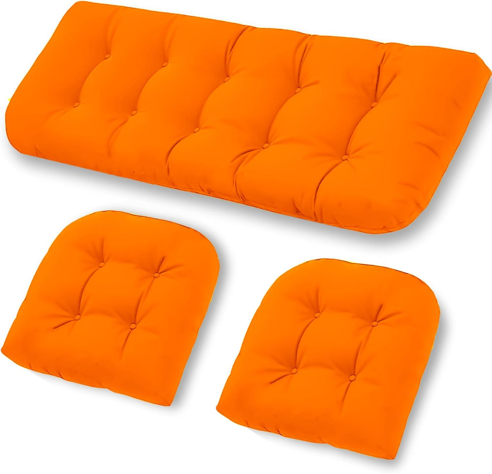 Outdoor Chair Cushions, Patio Wicker Furniture Seat Pads, Waterproof