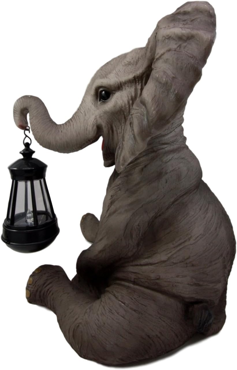 Ebros Safari Savanna Wildlife Animal Melee Adorable Pachy Elephant Statue Hom...