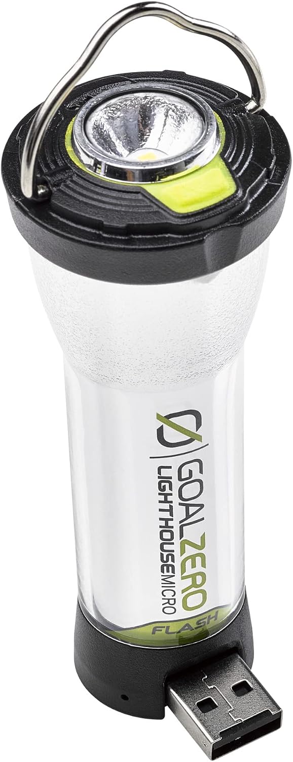 Goal Zero Lighthouse Micro Flash Lantern, USB Rechargeable Flashlight for Eme...