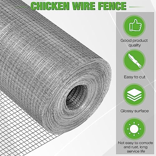 Tatuo Hardware Cloth 1/2 Inch 48in x 150ft Hot Dip Galvanized After Welded Ca...