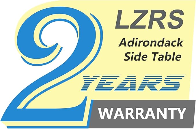 LZRS Round Adirondack Patio Side Table End Table, Outdoor Side Tables for Pat...