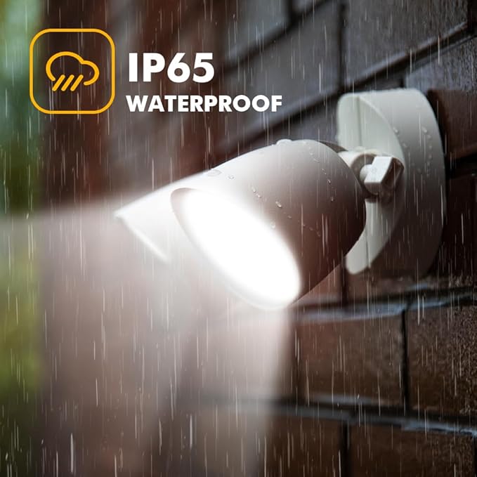 LUTEC 6222W-D2D 3500 Lumen 32 Watt Dusk to Dawn Dual-Head Flood Light Outdoor...