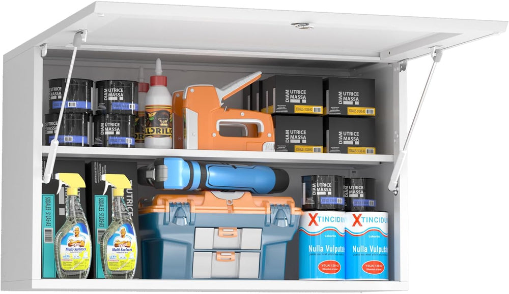 Polup Metal Wall Cabinet for Garage, 20" H Garage Cabinet Wall Mounted