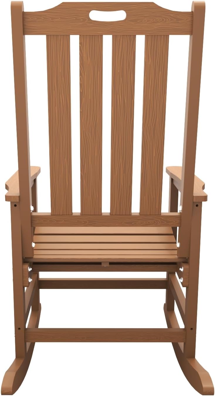 THOEOE Outdoor Rocking Chairs Set of 2, Oversized HDPE Patio Rockers