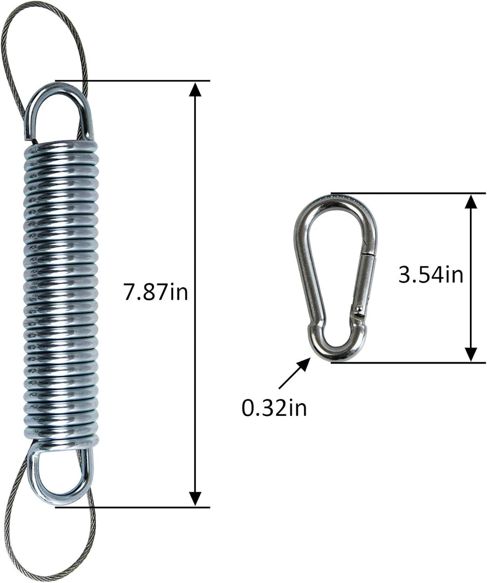 2 Pack Heavy Duty Swing Springs, 700LB Stainless Steel Porch Swings Kit