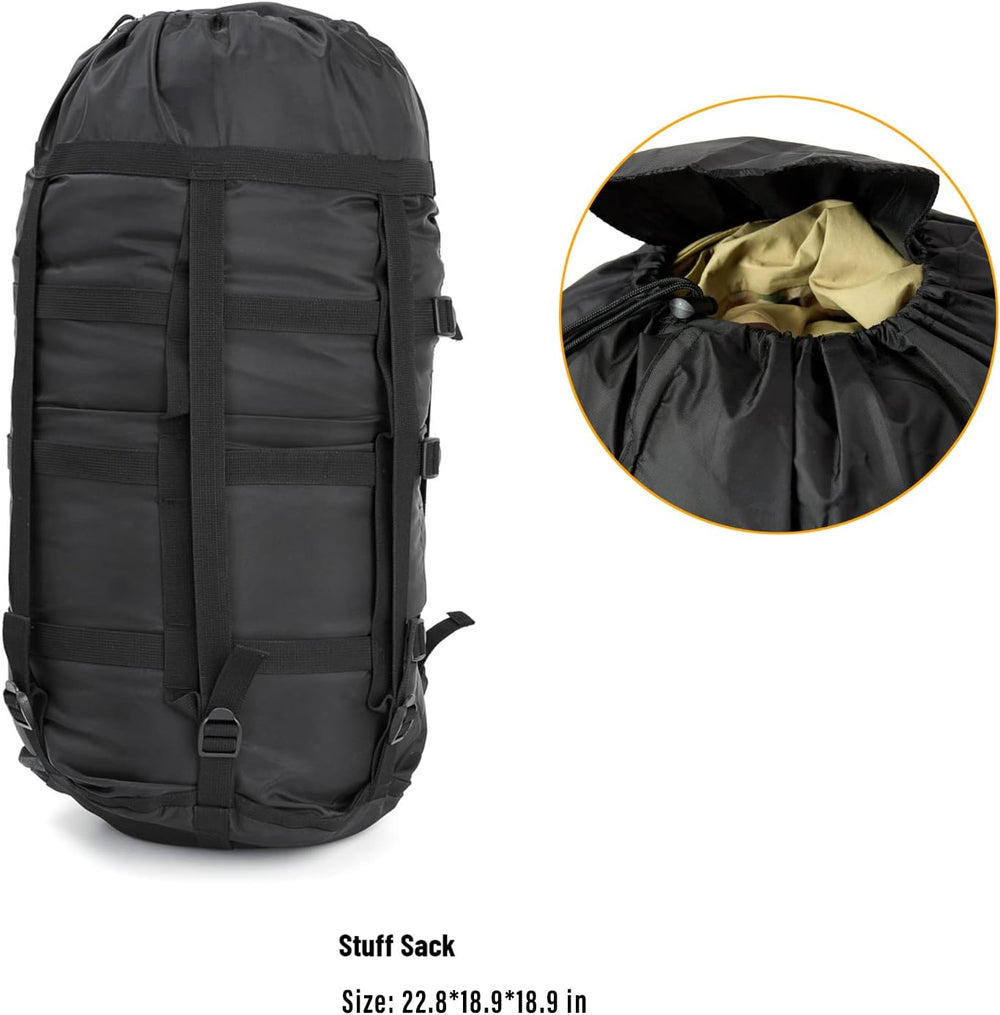 MT Army Military Modular Sleeping Bags System, Multi Layered with Bivy Cover ...