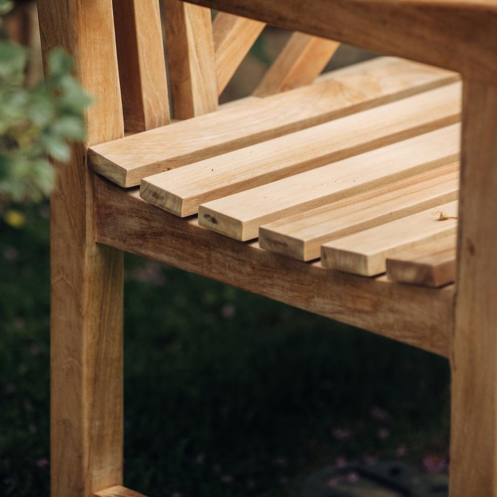 TITAN GREAT OUTDOORS Ash & Ember Summit Grade A Teak 47" Bench, Seat...