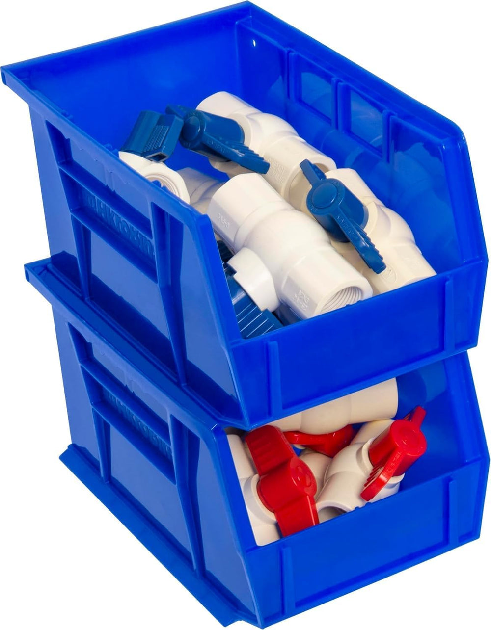 Akro-Mils 30237 AkroBins Plastic Storage Bins, 9"x6"x5", Blue,...