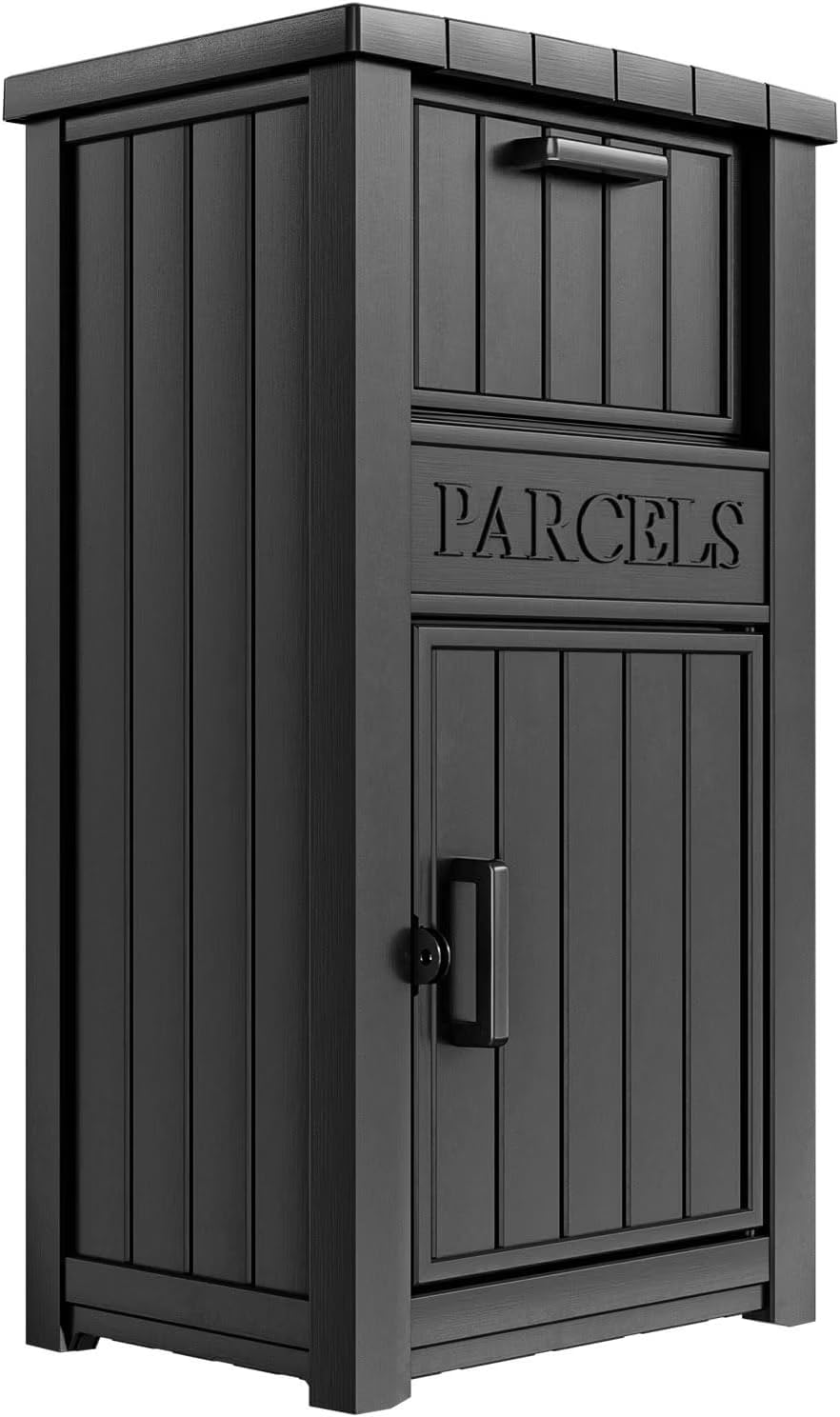 Package Delivery Box for Outside, Large Parcel Drop Box with Lockable Secure,...