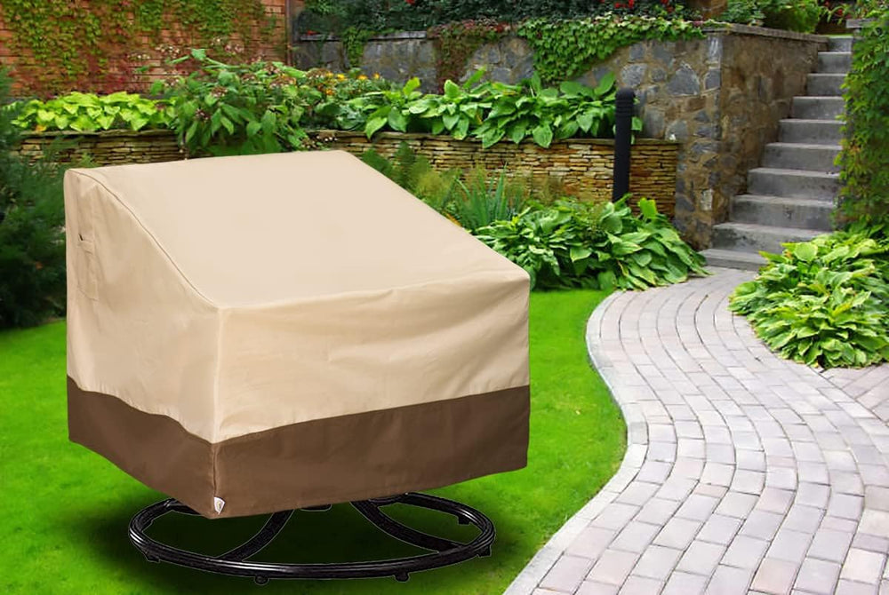 Patio Chair Covers for Outdoor Lawn Furniture Waterproof - 600D Heavy Duty an...
