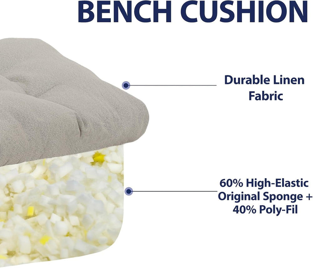 Bench Cushion,40"x16"x4" inch Patio Chair Cushion,Outdoot Benc...