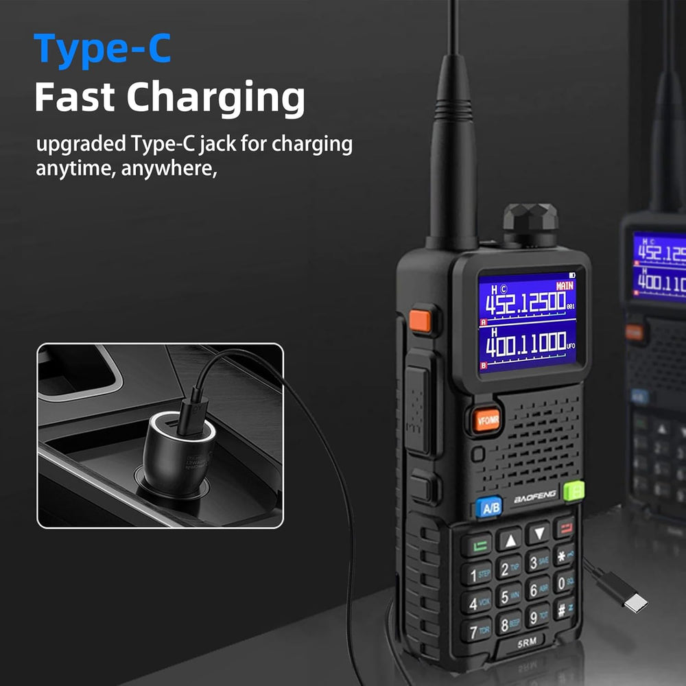 Baofeng Radio UV-5RM Ham Radio Handheld UV5R Walkie Talkies Long Range